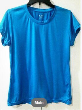 C9 by Champion Women's Bold Blue Athletic Tee SZ L (38") Loose Fit Short Sleeve